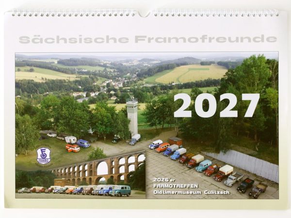 Titelblatt des Framo-Kalenders 2027